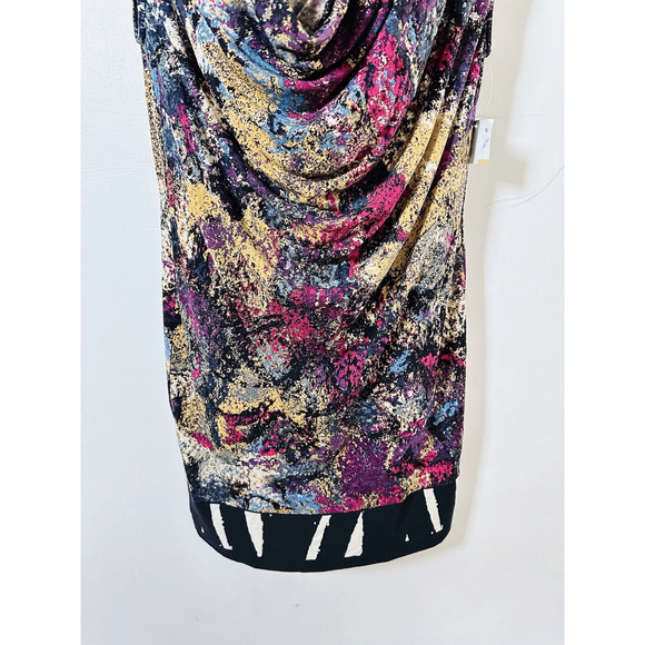 Julie Dillon Dress Size 4 Multicolored Sheath Sleeveless NWT Artsy - Picture 7 of 14